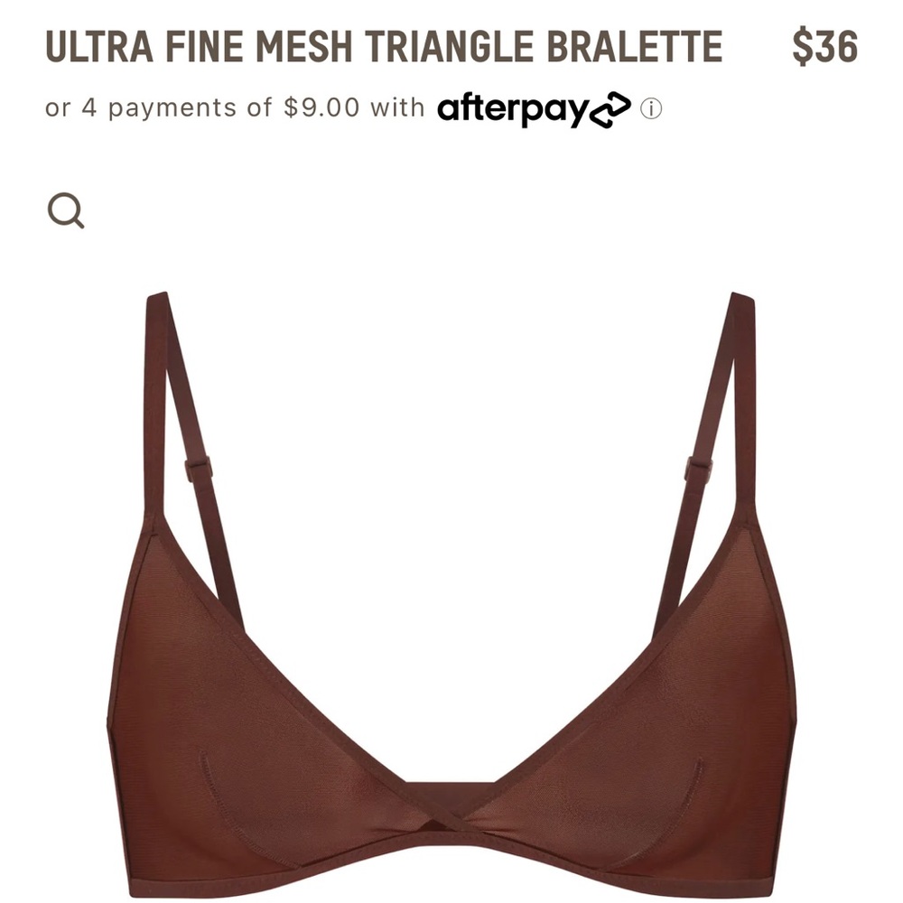 NEVER WORN Skims mesh bra